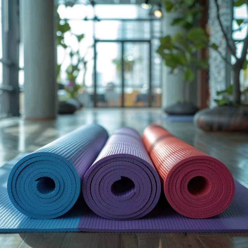 60064718_close-up-of-rolled-yoga-or-fitness-mats-on-a-wooden-floor-in-a-yoga-studio-generated-by-artificial-intelligence